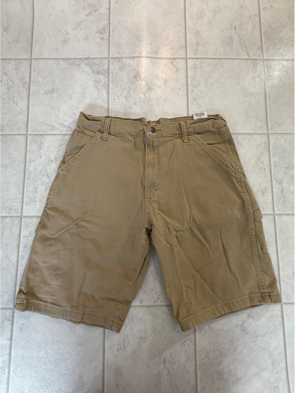 Wrangler Men's Tan Carpenter Shorts Size 32